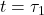 t=\tau_1
