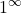 \displaystyle 1^{\infty}