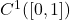 C^1([0,1])