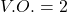 V.O. = 2