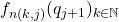 f_{n(k,j)}(q_{j+1})_{k \in \mathbb{N}}