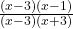 \frac{(x-3)(x-1)}{(x-3)(x+3)}