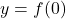 y=f(0)