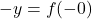 -y=f(-0)