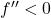 f''<0