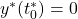 y^*(t_0^*)=0