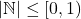 |\mathbb{N}|\leq [0,1)