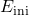 E_{\text{ini}}