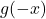 g(-x)