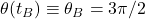 \theta(t_B)\equiv\theta_B=3\pi/2