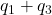 q_1+q_3