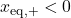x_{\text{eq},+}<0