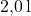 \text{2,0} \, \text{l}