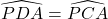 \widehat{PDA}=\widehat{PCA}