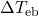 \Delta T_{\text{eb}}