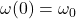 \omega(0)=\omega_0