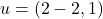 u=(2-2,1)
