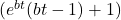 (e^{bt}(bt-1)+1)