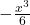 -\frac{x^3}{6}