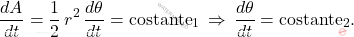 \begin{equation*} \dfrac{dA}{dt}=\dfrac{1}{2}\,r^2\,\dfrac{d\theta}{dt}=\text{costante}_1\,\Rightarrow\,\dfrac{d\theta}{dt}=\text{costante}_2. \end{equation*}