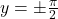 y=\pm \frac{\pi}{2}