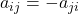 a_{ij}=-a_{ji}