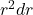 r^2dr