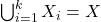 \bigcup _{i=1} ^k X_i =X