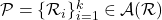 \mathcal P = \{\mathcal R_i \}_{i=1}^k  \in \mathcal A (\mathcal R)