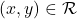 (x,y) \in \mathcal R