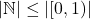 |\mathbb{N}|\leq  |[0,1)|