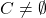 C \neq \emptyset