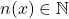 n(x) \in \mathbb{N}