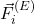 \vec{F}_i^{(E)}