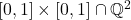 [0,1]\times[0,1] \cap \mathbb{Q}^2