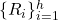 \{R_i\}_{i=1}^h