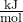\frac{\text{kJ}}{\text{mol}}