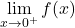 \displaystyle\lim_{x \to 0^+}f(x)