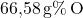 \text{66,58} \, \text{g}\% \,\text{O}