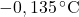 -0,135 \, ^\circ\text{C}