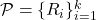 \mathcal P=\{ R_{i} \}_{i=1}^k