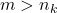 m > n_k
