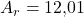 A_r = \text{12,01}