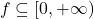 \begin{equation*} 		\im f \subseteq [0,+\infty) 	\end{equation*}