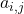 a_{i,j}