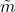 \tilde{m}
